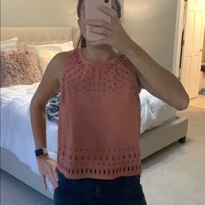 ASTR Aztec cut out blouse